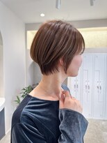 アール ヘアー デザイン(r hair design)&nbsp;小顔見せショートベージュカラーブリーチしない透明感カラー