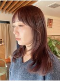 韓国風大人レイヤーカット/ミディアムレイヤー/顔まわり/船橋駅