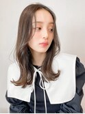 くびれヘアアプリコットオレンジ夏ヘアハイライトカラー