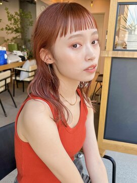 ディッセンバー 渋谷(December) オレンジブラウン/ブリーチなし/オレンジカラー/ワイドバング