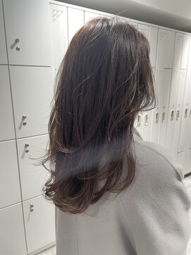 ベルス(bellus) ロングレイヤー×マロンベージュ