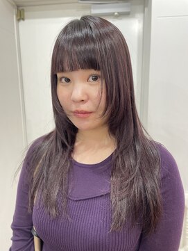 シエル フクオカ(CIEL FUKUOKA) wine red × layer cut