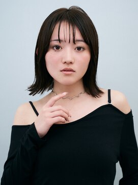 ガリカ 渋谷(Gallica) シースルーバング髪質改善似合わせワンカール艶髪レイヤーボブ