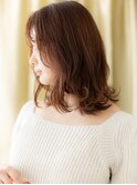 くびれヘア抜け感小顔毛先パーマウルフカットY戸田公園20代30代