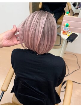 ヌエン 渋谷(NU/EN) 結わくだけで簡単楽ちん！ホワイトパールブロンドシャドールーツ