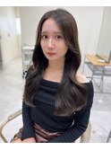 韓国ヘア/顔まわり/韓国レイヤー/前髪カット/小顔/韓国風