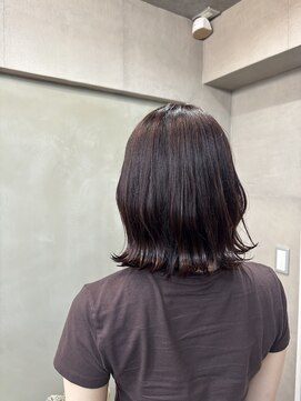 ファビ 渋谷(Fab) くびれヘア/暗めカラー/アプリコットオレンジ/縮毛矯正