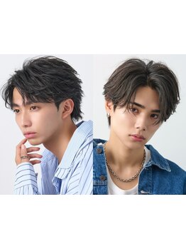 カット+眉毛カットで垢抜けメンズへ◎［men's/men'sカット/men'sサロン/メンズ/パーマ眉毛/眉毛サロン］