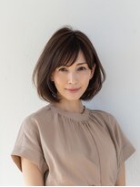 ハピネスフィール 宇治店(Happiness FEEL)&nbsp;前髪、顔周りレイヤーがキレイな長めミセスボブ