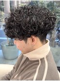 プードルパーマ 波巻きスパイラル スパイラルパーマ