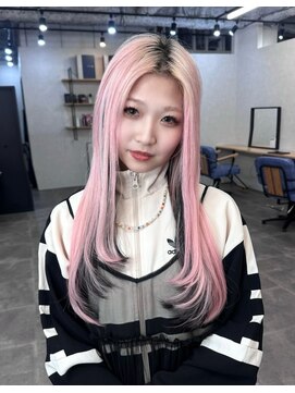 リゲル(rigel) ウルフカット ショートヘアバレイヤージュ外ハネボブ