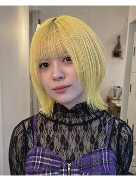アルジャーノン グリーン(ALGERNON GREEN) 顔まわりレイヤーボブ