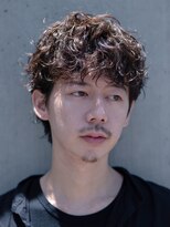 フィフス 大分(fifth)&nbsp;大分シャドウパーマメンズカットラウンドマッシュツーブロック