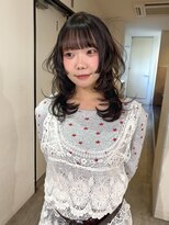 ニコフクオカヘアーメイク(NIKO Fukuoka Hair Make)&nbsp;〈NIKO〉ハッシュカット.姫カット.ミディアムレイヤー.ベージュ