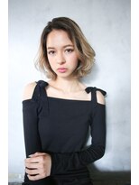 ハイミルクベージュ　ヘアカラー　【池袋】