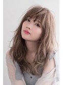 ロング×ベージュ×エアリー.