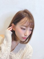 ロンド ストラーダ 心斎橋(Lond strada)&nbsp;【津賀　涼】ショートグレージュカラーボブウルフココアベージュ