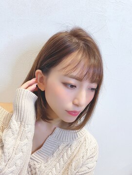 ロンド ストラーダ 心斎橋(Lond strada) 【津賀 涼】ショートグレージュカラーボブウルフココアベージュ