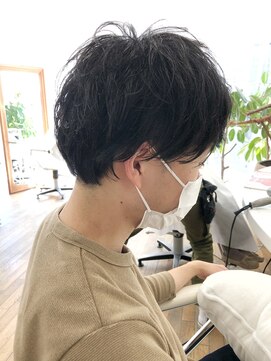 ヘッズ 本八幡店(HEADS) かき上げヘア ニュアンスマッシュ サイドパート 韓国マッシュ