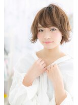 ミック 日暮里店(miq) ベビーバングシルキーベージュ外ハネボブルフb1