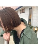 韓国スタイル/切りっぱなしボブ/艶髪/髪質改善縮毛矯正/香椎