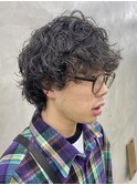 メンズパーマボブツイストスパイラルパーマショート髪質改善