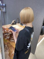 ペレ 栄店(PELE) 斜めバング/グレージュカラー/シルキーベージュ/栄/名駅