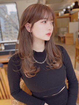 ポーチバイハニー オモテサンドウ(PORCH by HONEY omotesando) 韓国小顔レイヤー×モカブラウン