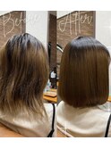 髪質改善ストレート