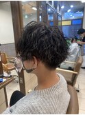 マッシュ×ツイストスパイラルパーマ