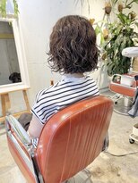 コンビネーション(combination)&nbsp;くせ毛にパーマをかけたスタイル パーマボブ 再現性抜群