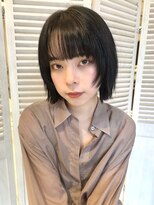 リコバイアフロート(riko by afloat)&nbsp;ショートボブ/ボブ/チャコールグレー/韓国[stylist竹田]
