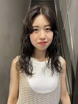フェンヘアーアイス 中目黒(Fen.hair ici)&nbsp;ゆるふわ大人可愛い♪20代デジタルパーマアッシュグレージュ