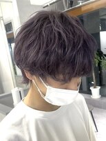 ジエクト ヴィシア(The Ect VIXIA)&nbsp;メンズマッシュウルフ/パープル/ツーブロックマッシュ/波巻き