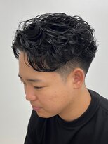 ローウェ バイ フィフス 立川メンズサロン(Louwe by fifth)&nbsp;立川フェザーパーマニュアンスパーマセンターパートウルフカット