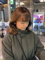 ヘアーアンドメイク ビス(HAIR&MAKE bis) ブリーチなしマロンベージュ☆【多田華歌】