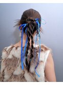カチモリスタイル☆推し活推しカラーオタ活ヘアセット