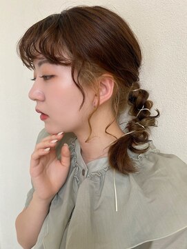 ミリ 奈良店(mm) ベージュ/インナーカラー/顔まわり/アレンジ/ブラウン/近鉄奈良