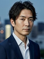 フイ 横浜センター北店(Hui)&nbsp;フェザーパーマ/グレーブルーカラー/刈り上げショートパンク