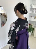 卒業式セット　タイトシニヨン