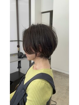 スクエアペア(SQUARE PAIR) 大人ショートボブ シークレットハイライト オリーブ 30代40代