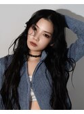 ロングパーマスタイル/コテ巻き風/リッジパーマ