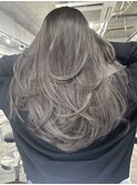 髪質改善縮毛矯正,レイヤー,縮毛矯正,白髪ぼかしハイライト.白髪