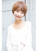 ＃ホワイトグレージュミニウルフチェリーブラウン
