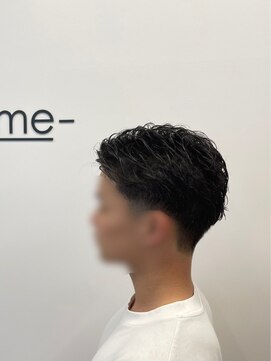 タメ(tame-) スペインカール/ブルーブラック/フェザーパーマ[メンズ/都賀]