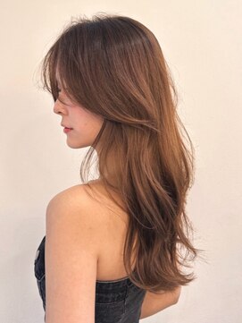 グローブス オモハラ(THE GLOBES OMOHARA) レイヤーカット　ブラウンベージュ　美髪矯正