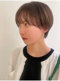 憧れの透明感◎ミルクティーベージュショート