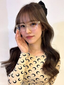 エイム(AiM) ロング レイヤーカット 韓国レイヤー 顔周りカット 黒髪 20代