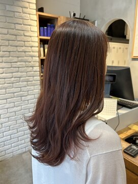 恵比寿おすすめ/美髪/ヒアルロン酸配合ヘアカラー/前髪なし