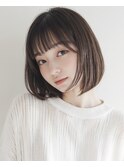 ココアベージュ/オリーブグレー/小顔/黒髪[立川/髪質改善]